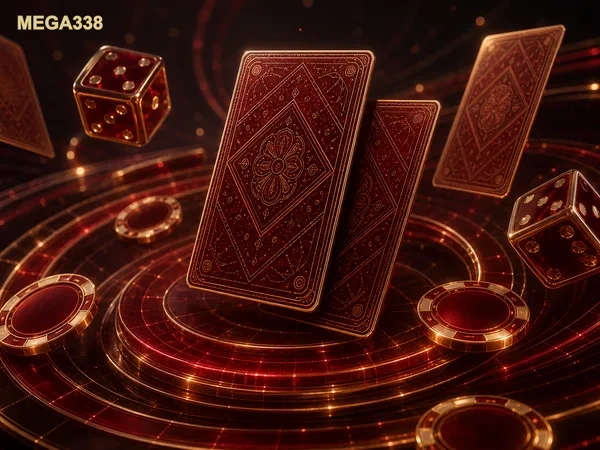 Tampilan beranda mega338 dengan pilihan hiburan game digital